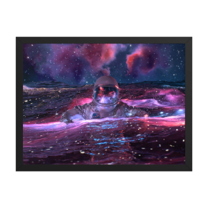 Floating in Space | Matte Black Frame